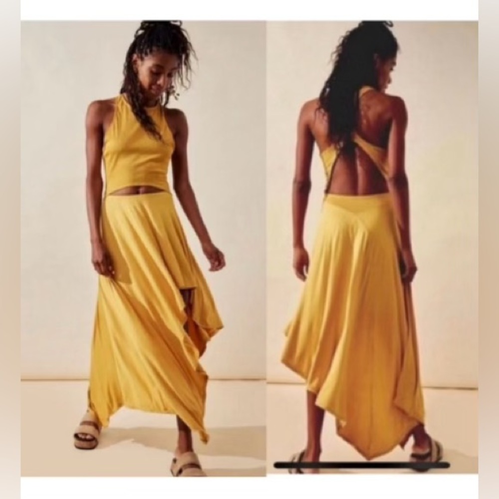 NWOT Free People Fp Beach Bethany Midi Dress